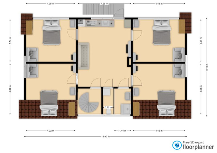 situatie 2de verdieping