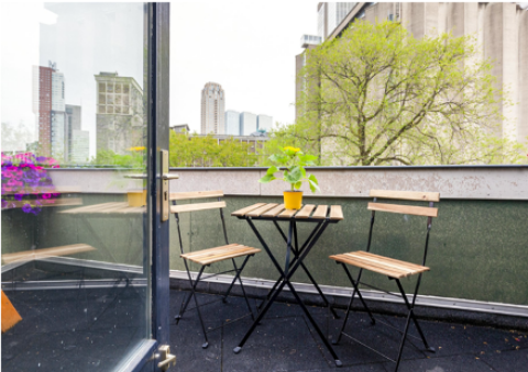 Het briljante balkon.